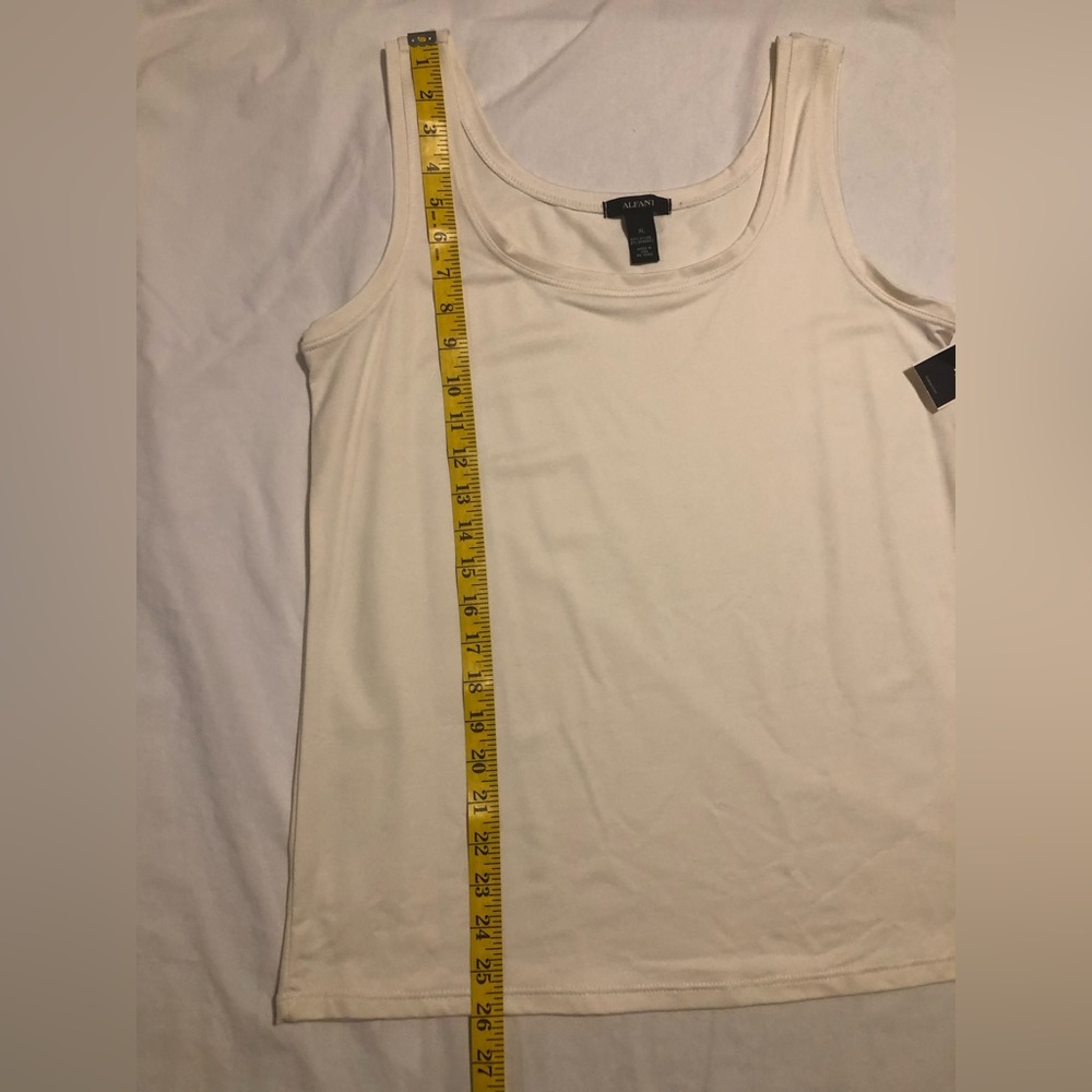Alfani, NWT, XL, ivory tank - Picture 7 of 12